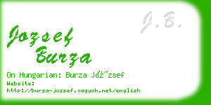 jozsef burza business card